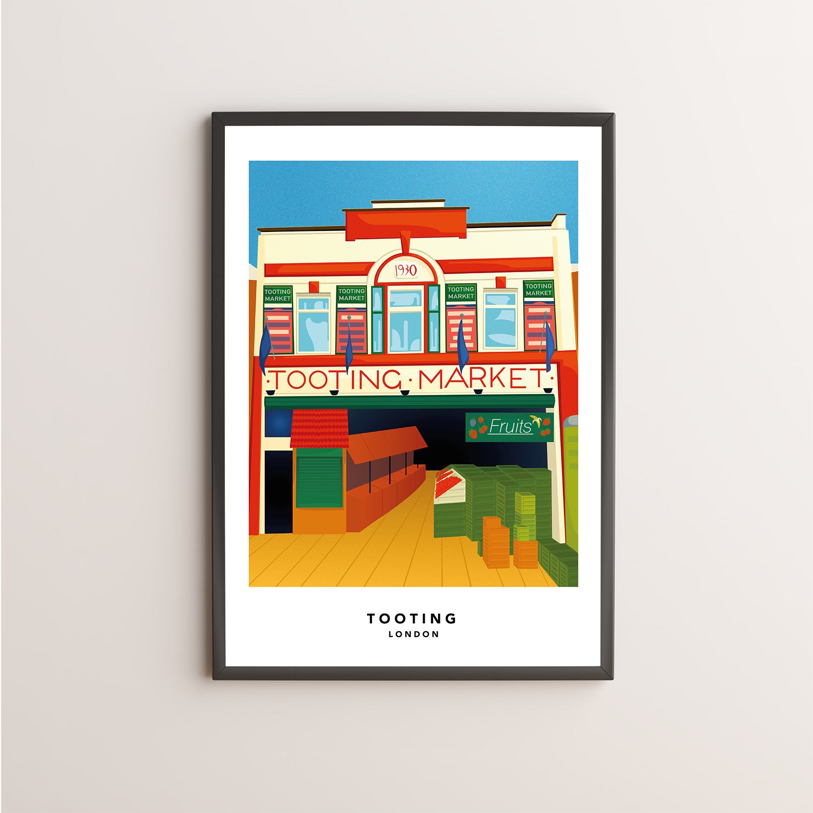 Tooting Market Giclée Art Print - New