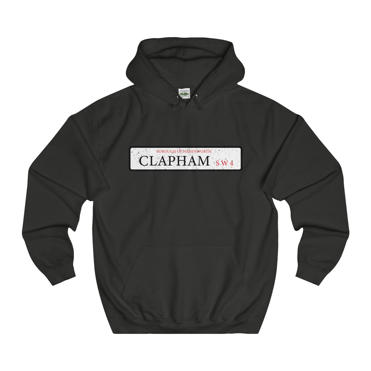 Clapham Road Sign SW4 Hoodie
