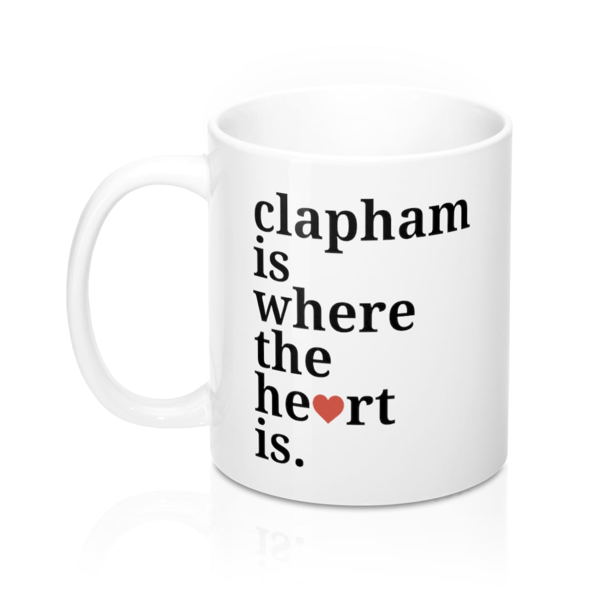 Clapham Is Where The Heart Is Mug