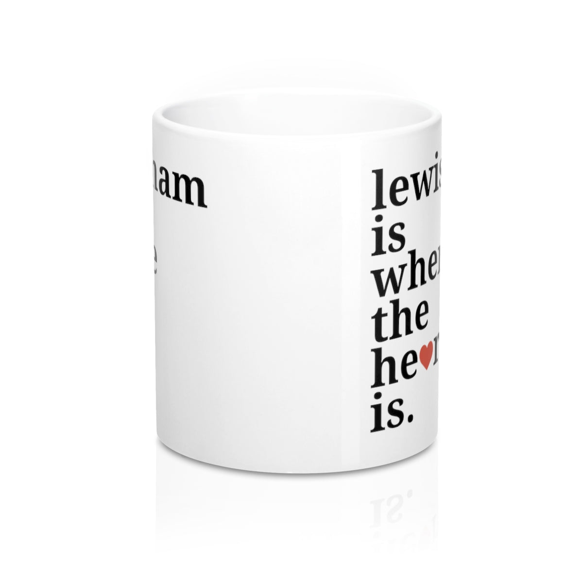 Lewisham is Where The Heart Is Mug