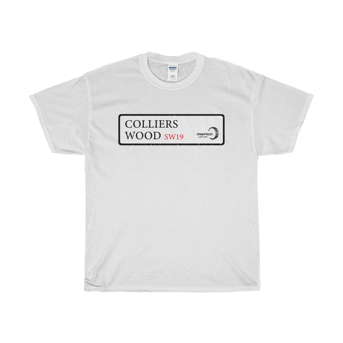 Colliers Wood Road Sign SW19 T-Shirt