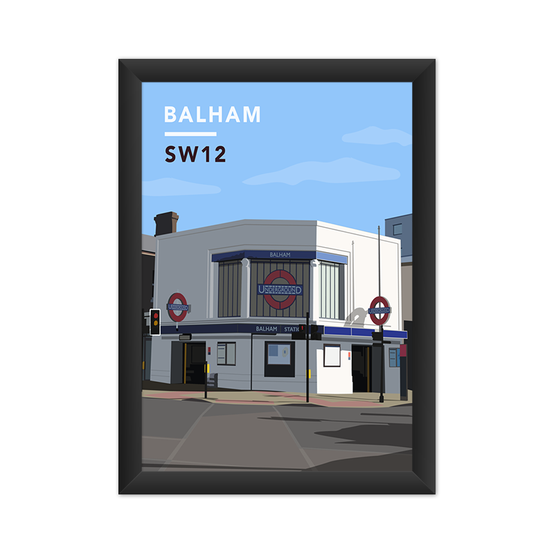 Balham Underground Station SW12 - Giclée Art Print