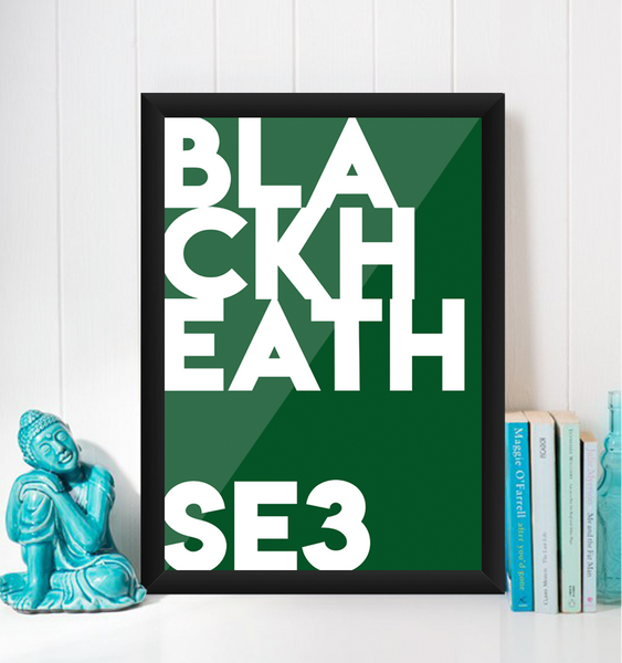 Blackheath Typography Giclée Art Print
