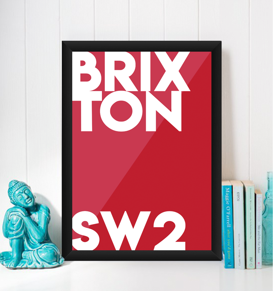 Brixton Typography SW2 Giclée Art Print