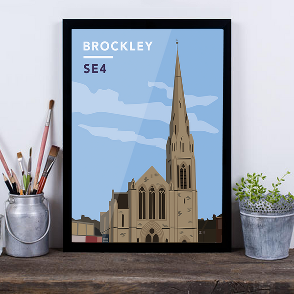 Brockley St. Andrew's Church SE4 - Giclée Art Print