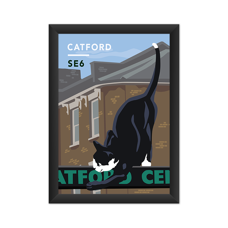 Catford Cat SE6 - Giclée Art Print