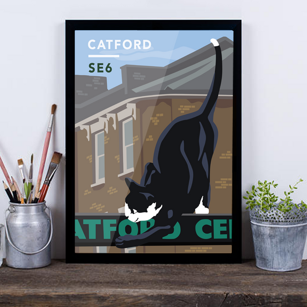 Catford Cat SE6 - Giclée Art Print