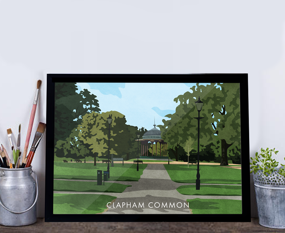 Clapham Common SW4 - Giclée Art Print