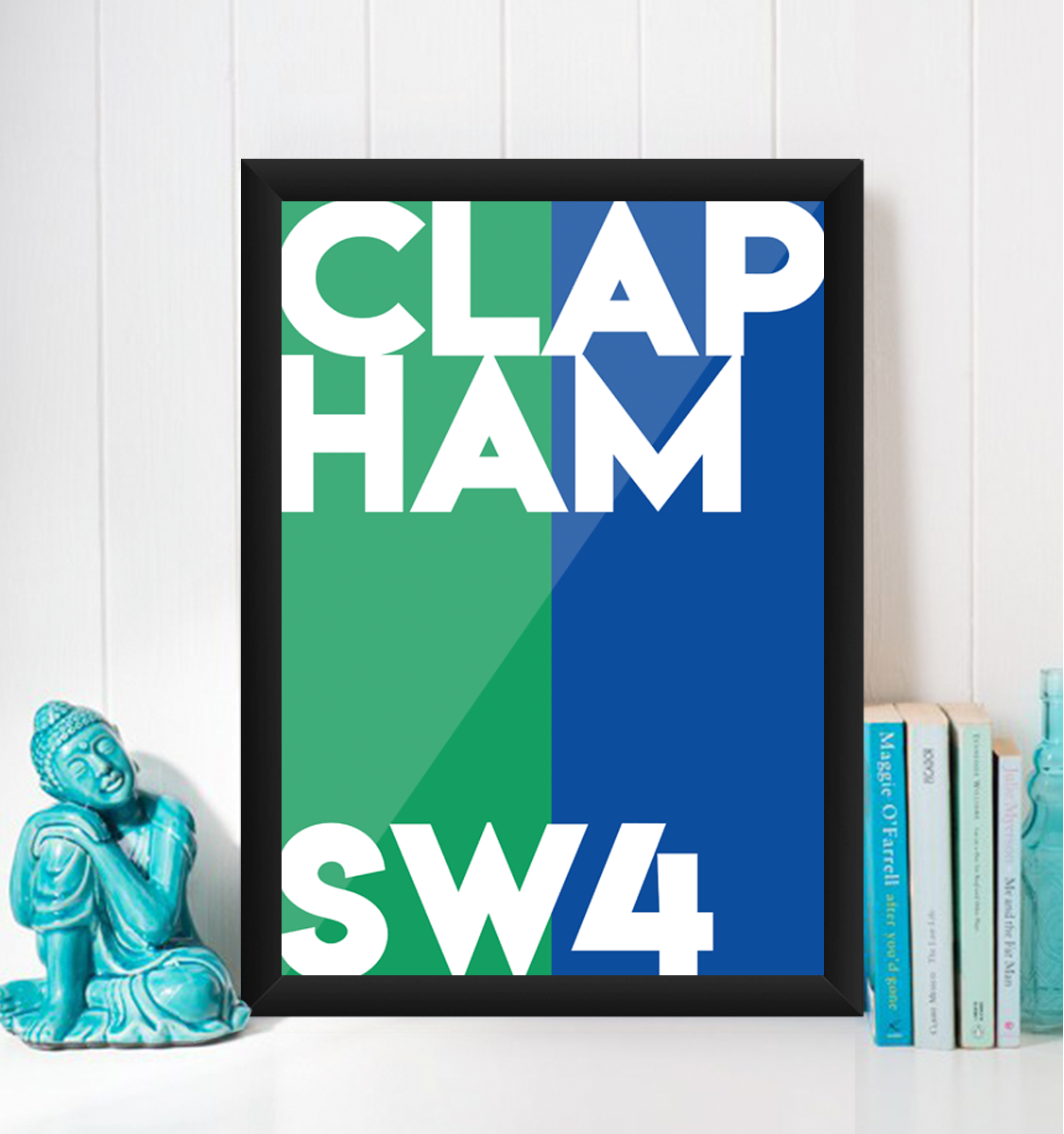 Clapham Typography Giclée Art Print