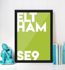 Eltham Typography Giclée Art Print