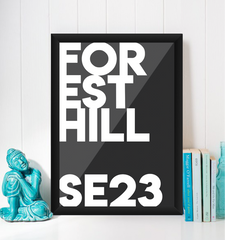 Forest Hill Typography Giclée Art Print