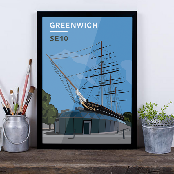 Greenwich Cutty Sark SE10 - Giclée Art Print
