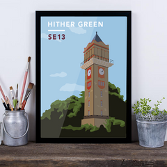 Hither Green Water Tower SE13 - Giclée Art Print