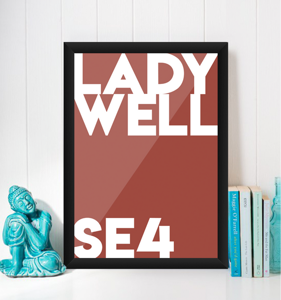 Ladywell Typography Giclée Art Print