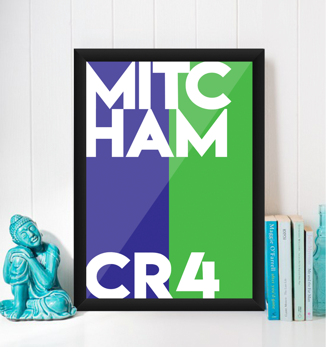 Mitcham Typography Giclée Art Print