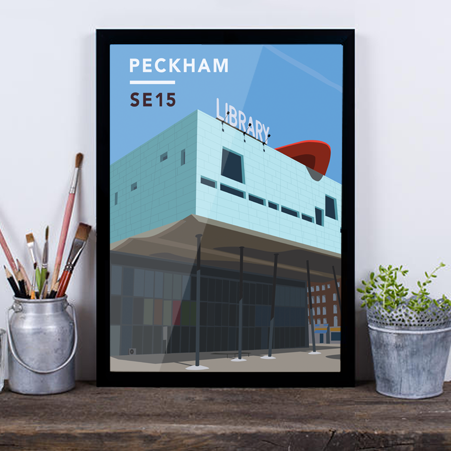 Peckham Library SE15 - Giclée Art Print