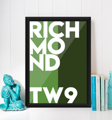 Richmond Typography Giclée Art Print