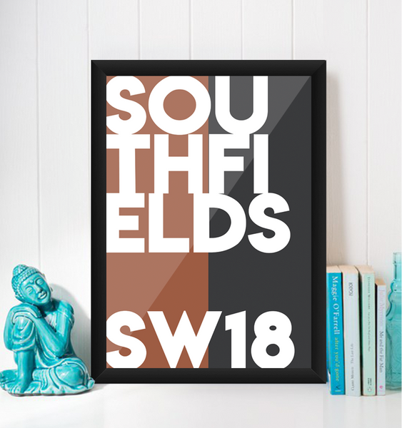 Southfields Typography Giclée Art Print