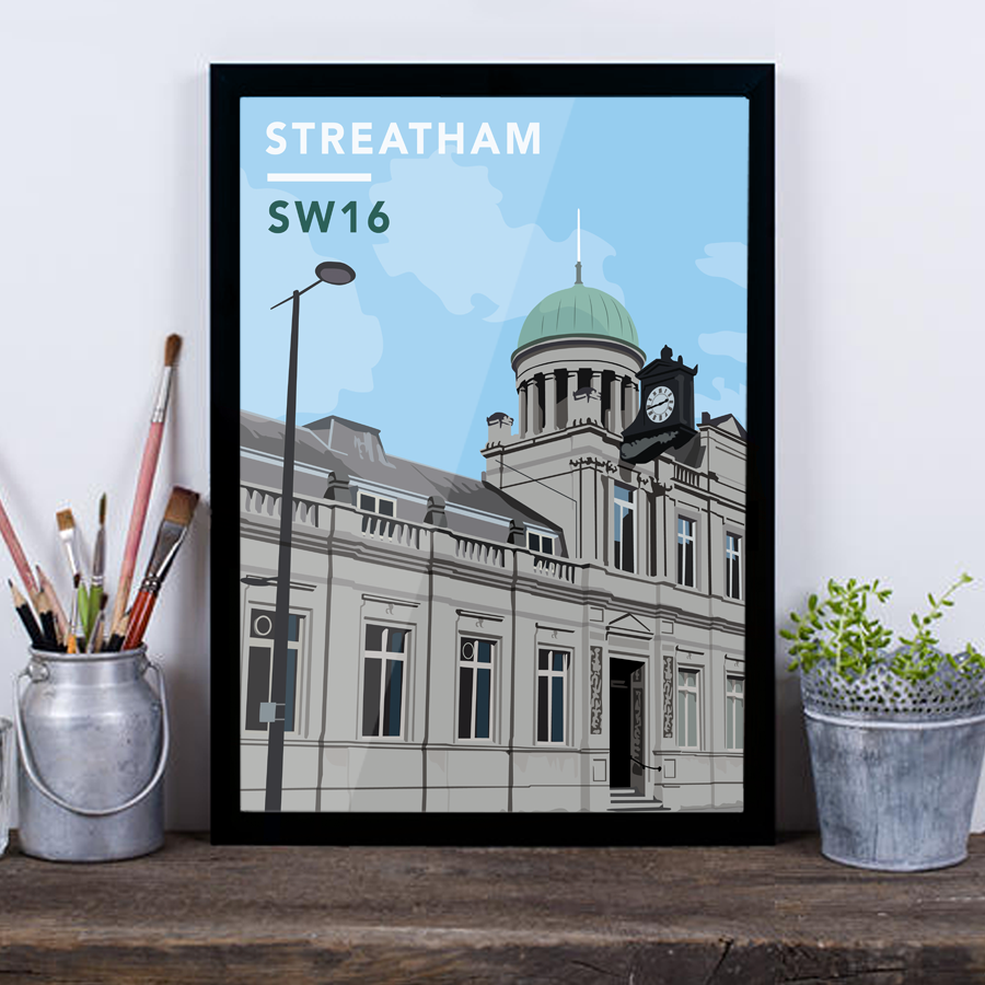 Streatham Library SW16 - Giclée Art Print