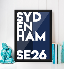 Sydenham Typography Giclée Art Print