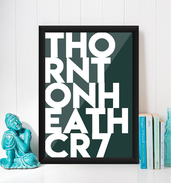 Thornton Heath Typography Giclée Art Print