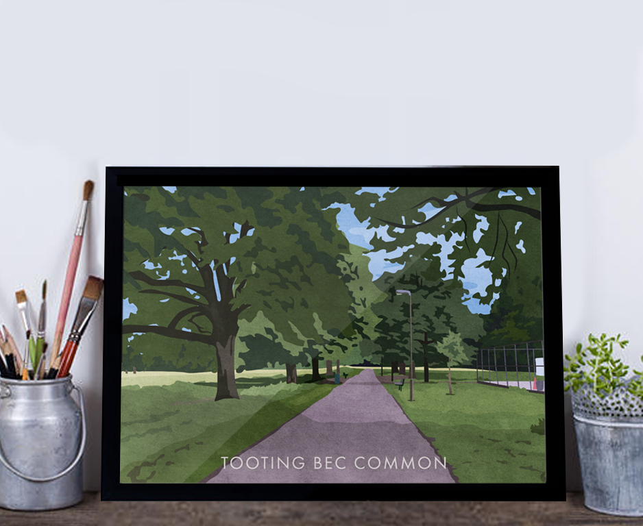 Tooting Bec Common - Giclée Art Print