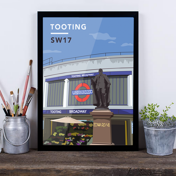 Tooting Underground Station SW17 - Giclée Art Print