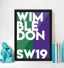 Wimbledon Typography Giclée Art Print