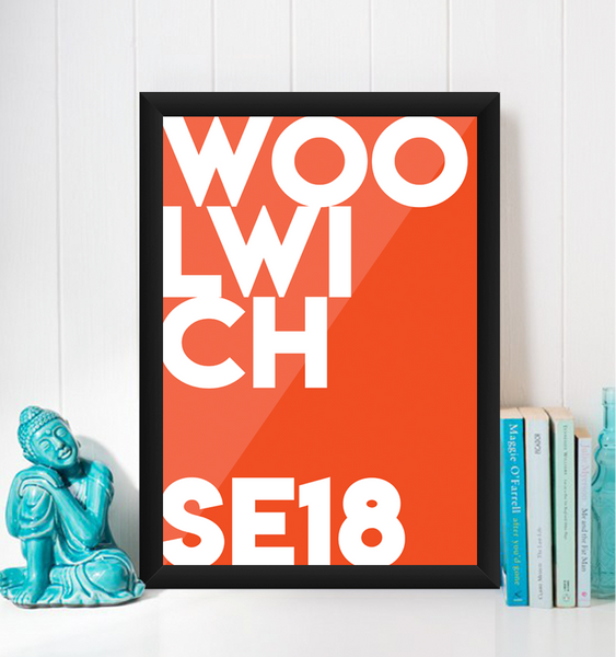 Woolwich Typography Giclée Art Print