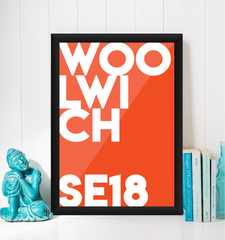 Woolwich Typography Giclée Art Print