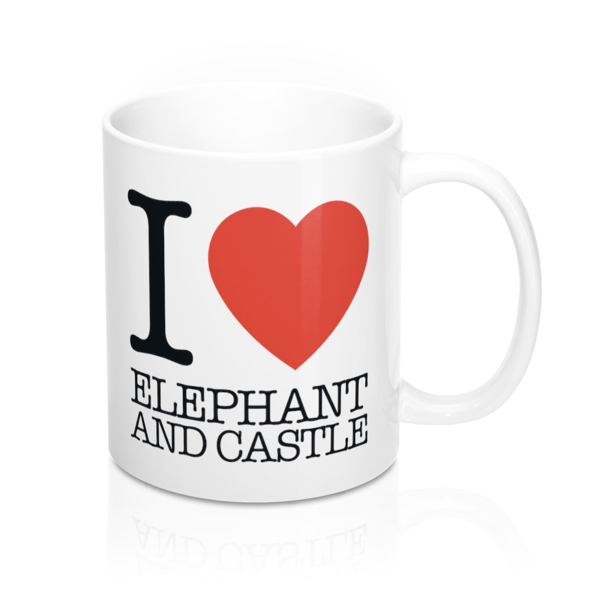 I Heart Elephant and Castle Mug