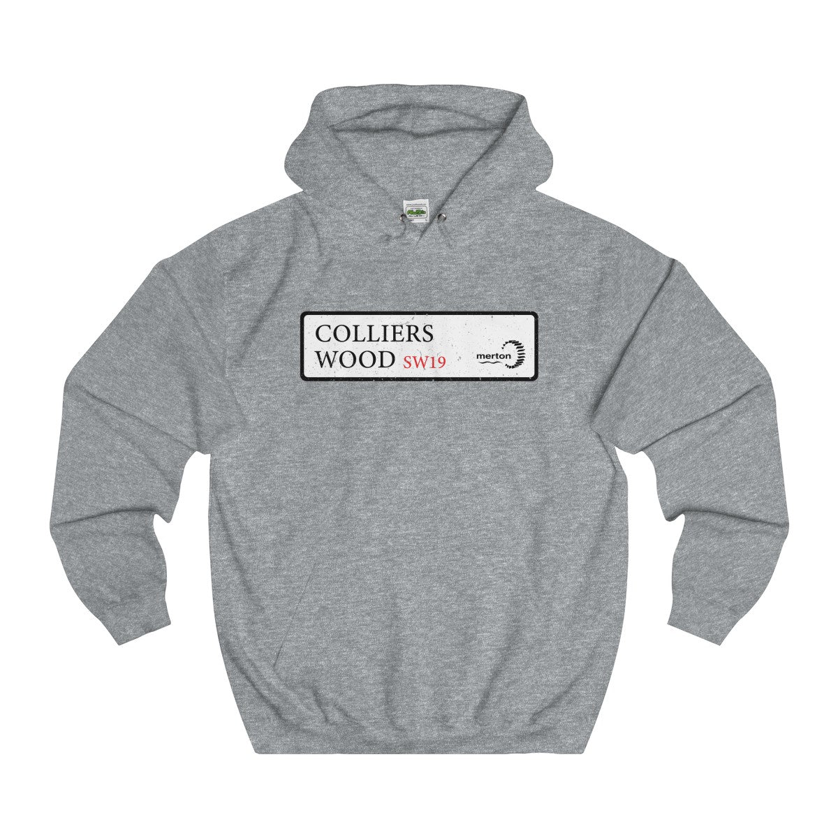 Colliers Wood Road Sign SW19 Hoodie