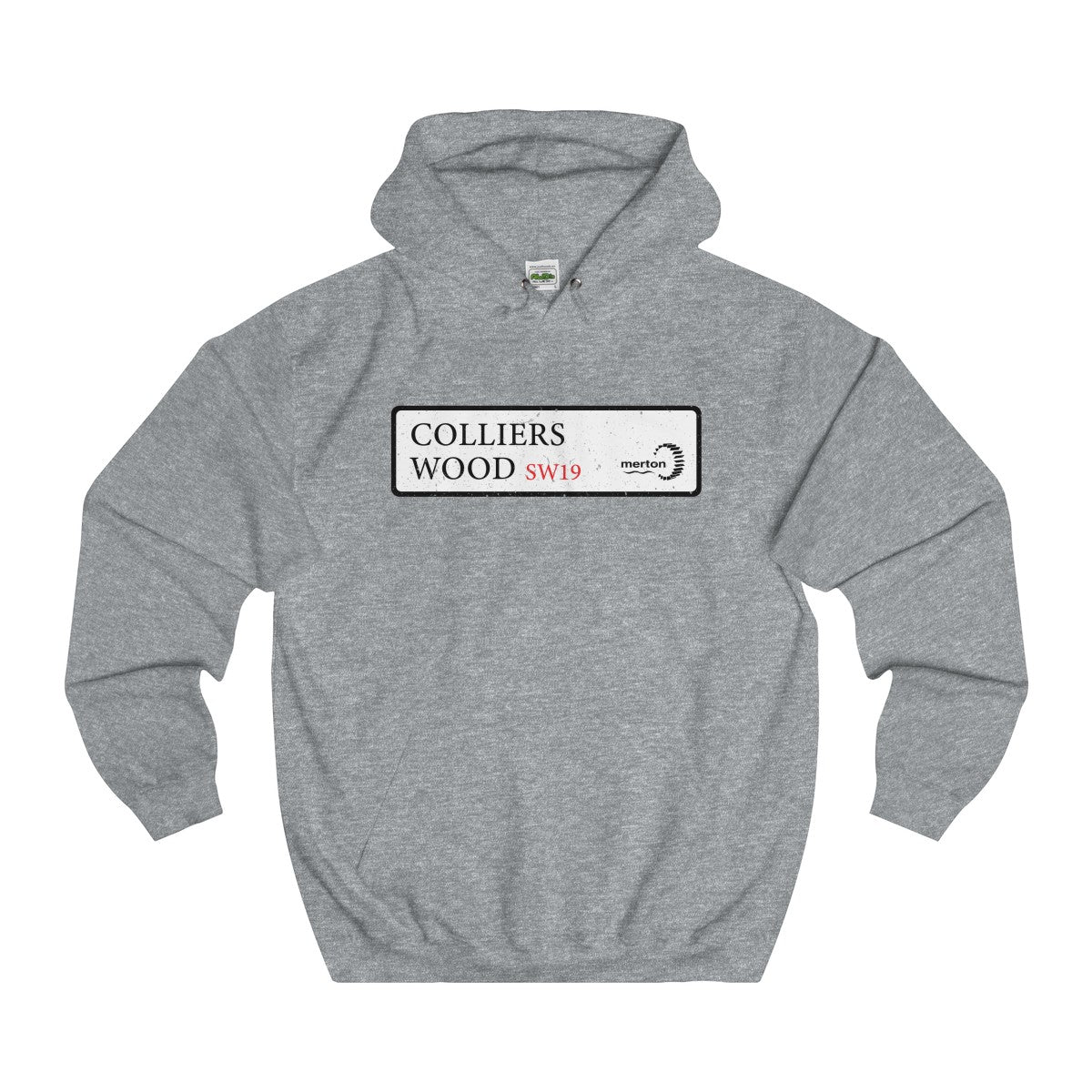 Colliers Wood Road Sign SW19 Hoodie
