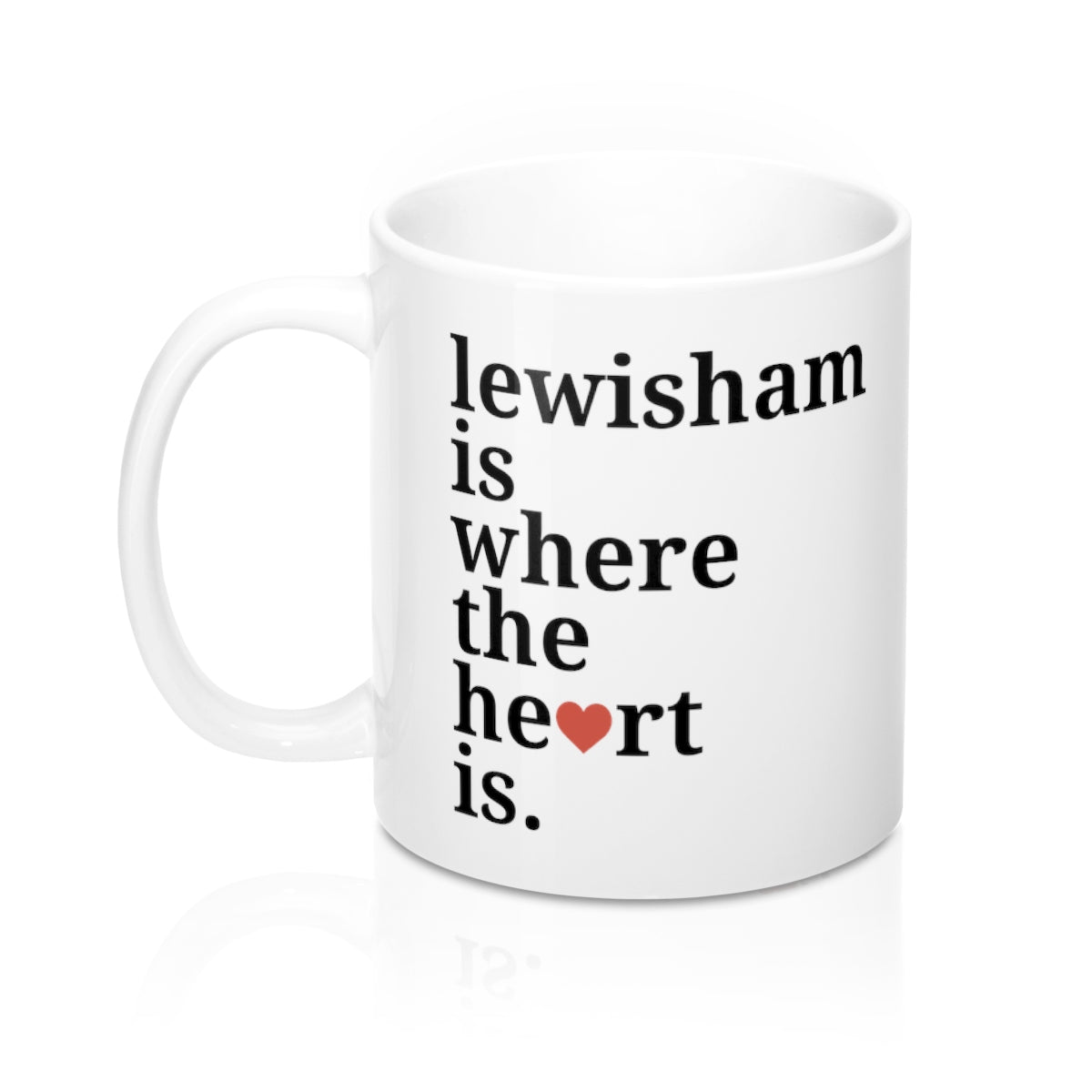 Lewisham is Where The Heart Is Mug