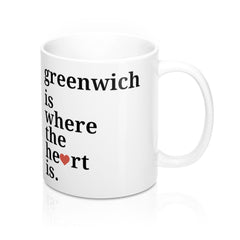 Greenwich is Where The Heart Is Mug