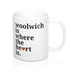 Woolwich is Where The Heart Is Mug